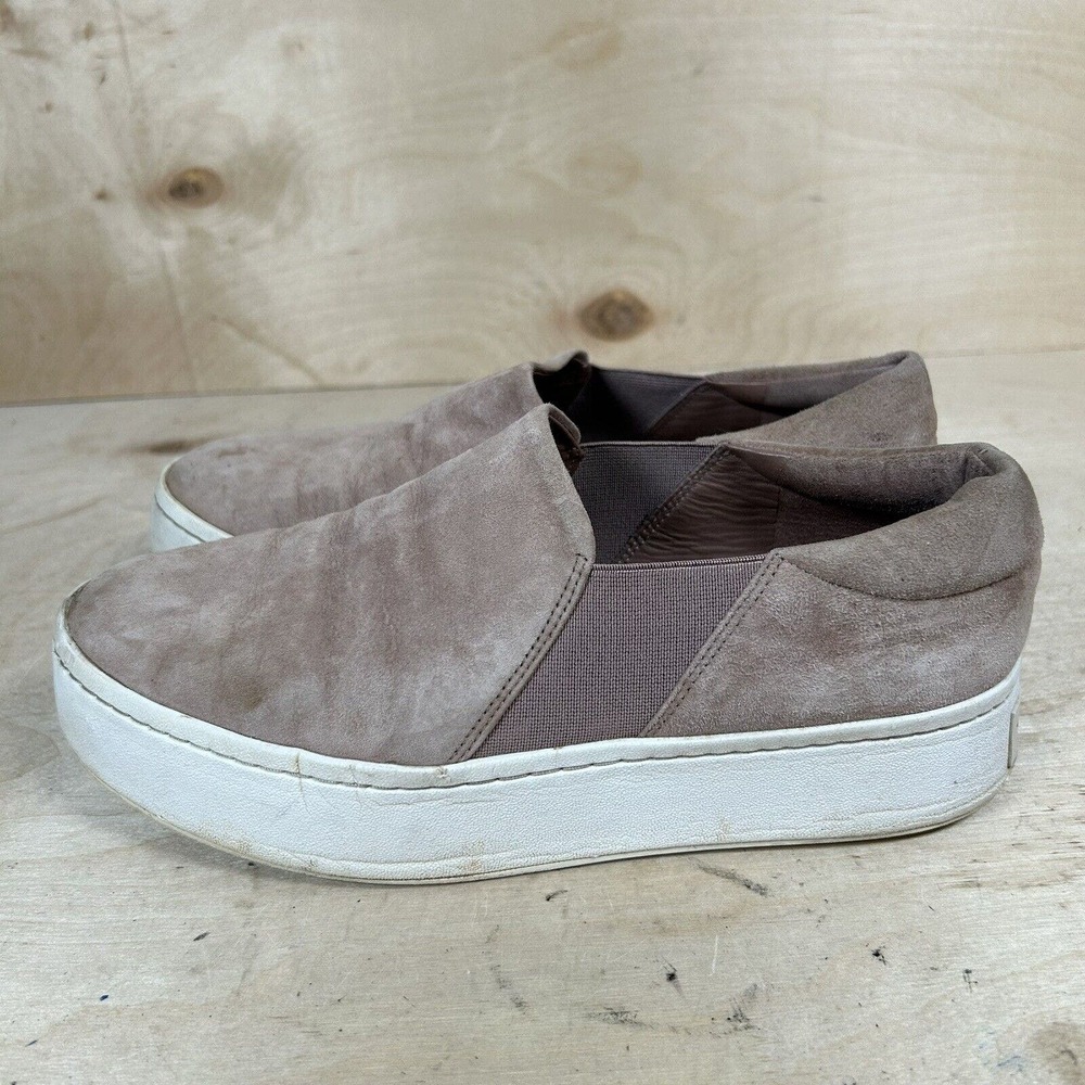 Vince Womens 6.5 Velour Velvet Slip On Athletic Sneaker Shoes Pink - Picture 1 of 7